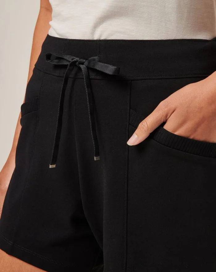 Women FRIDAY PONTE POCKET SHORT Black TravisMathew Shorts