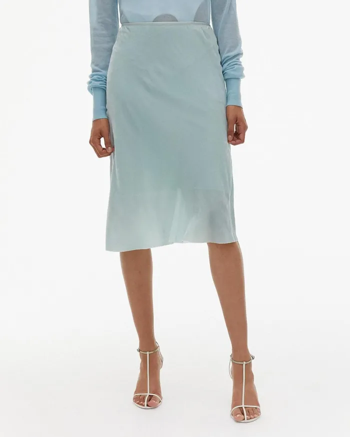 Women Front Velvet Slip Skirt Foam Helmut Lang Skirts