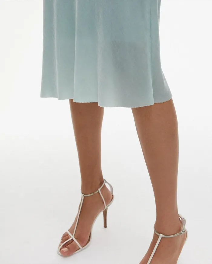 Women Front Velvet Slip Skirt Foam Helmut Lang Skirts