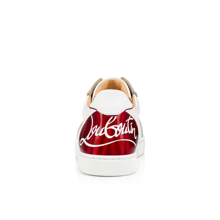 Women Fun Vieira Sneakers 8211 Calf Leather Patent Calf Leather Pyschic And Nappa Leather 8211 Bianco Bianco Christian Louboutin Sneakers