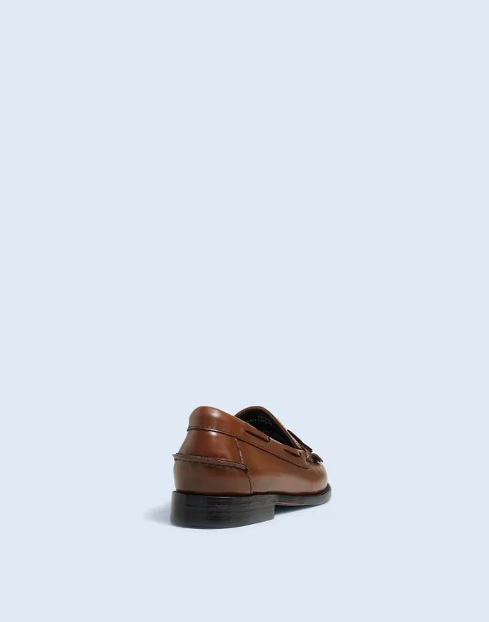 Women GHBASS Esther Kiltie Tassel Weejuns Loafers Cognac Madewell Flats and Loafers