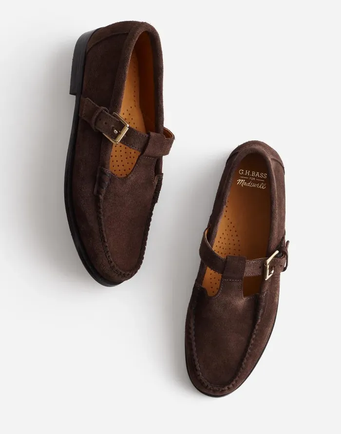 Women GHBASS Mary Jane Weejuns Loafers Brown Madewell Flats and Loafers