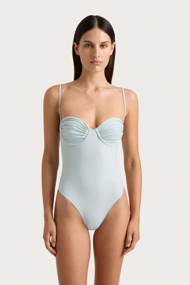Women Gabriela One Piece Sky Blue Faithfull The Brand Swim Women Gabriela One Piece Sky Blue Faithfull The Brand Swim