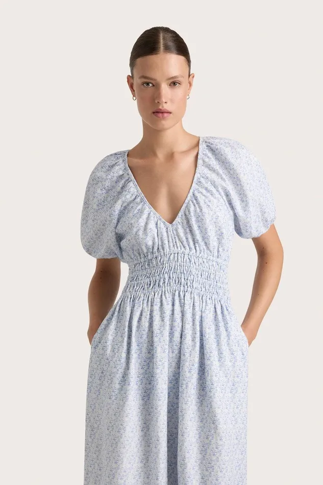 Women Geriba Maxi Dress Leilani Mid Blue Faithfull The Brand Dresses Women Geriba Maxi Dress Leilani Mid Blue Faithfull The Brand Dresses