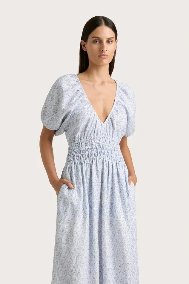 Women Geriba Maxi Dress Leilani Mid Blue Faithfull The Brand Dresses Women Geriba Maxi Dress Leilani Mid Blue Faithfull The Brand Dresses