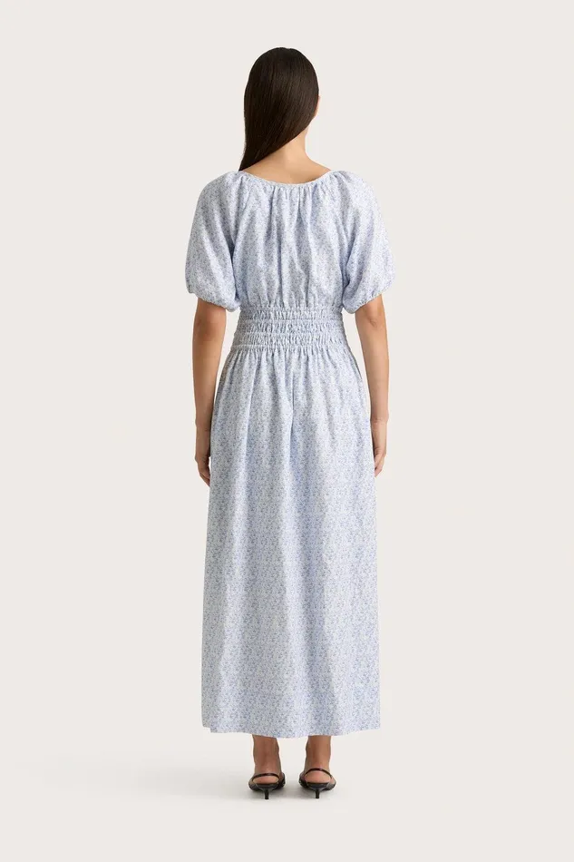 Women Geriba Maxi Dress Leilani Mid Blue Faithfull The Brand Dresses Women Geriba Maxi Dress Leilani Mid Blue Faithfull The Brand Dresses