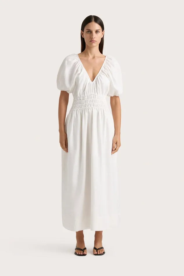 Women Geriba Maxi Dress White Faithfull The Brand Dresses
