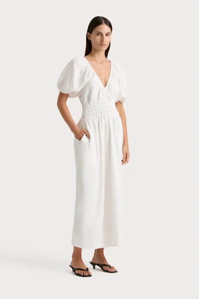 Women Geriba Maxi Dress White Faithfull The Brand Dresses Women Geriba Maxi Dress White Faithfull The Brand Dresses