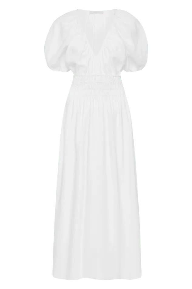 Women Geriba Maxi Dress White Faithfull The Brand Dresses Women Geriba Maxi Dress White Faithfull The Brand Dresses