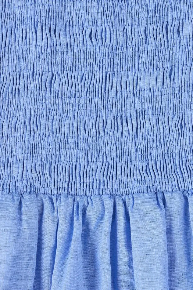 Women Geriba Midi Dress Mid Blue Faithfull The Brand Dresses Women Geriba Midi Dress Mid Blue Faithfull The Brand Dresses