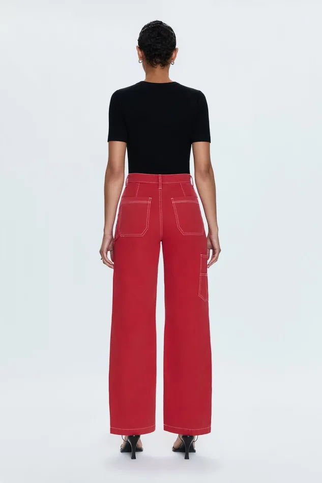 Women Grady Carpenter Pant 8211 Rouge Pistola Denim Pants