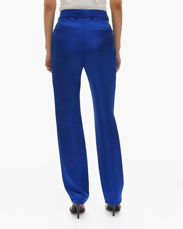 Women Heavy Satin Jean Pant Azurite Helmut Lang Pants