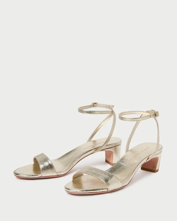 Women Heeled Sandals Loeffler Randall Alice Champagne Leather Sandal Women Heeled Sandals Loeffler Randall Alice Champagne Leather Sandal