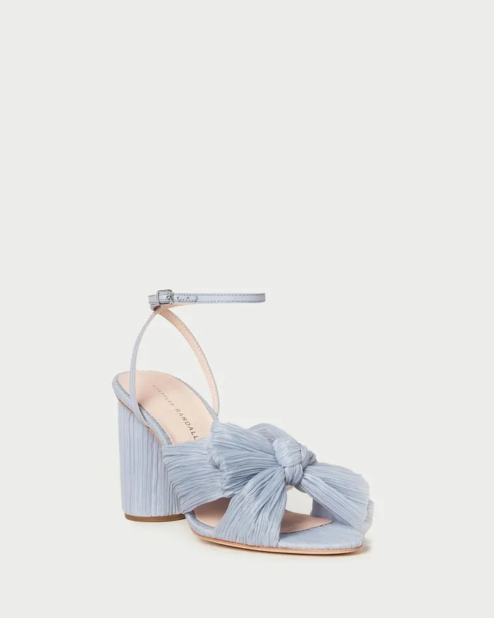 Women Heeled Sandals Loeffler Randall Camellia Blue Bow Heel