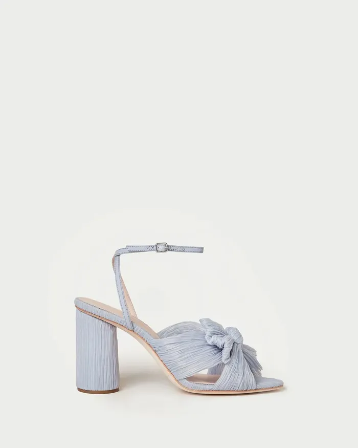 Women Heeled Sandals Loeffler Randall Camellia Blue Bow Heel Women Heeled Sandals Loeffler Randall Camellia Blue Bow Heel