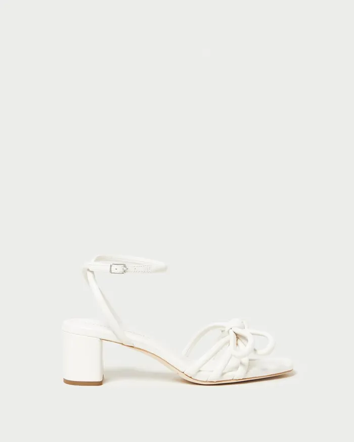 Women Heeled Sandals Loeffler Randall Mikel White Bow MidHeel Sandal I Heeled Sandals I Footwear Women Heeled Sandals Loeffler Randall Mikel White Bow MidHeel Sandal I Heeled Sandals I Footwear