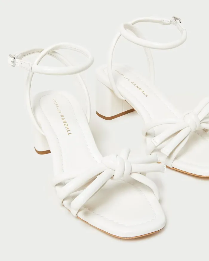 Women Heeled Sandals Loeffler Randall Mikel White Bow MidHeel Sandal I Heeled Sandals I Footwear Women Heeled Sandals Loeffler Randall Mikel White Bow MidHeel Sandal I Heeled Sandals I Footwear