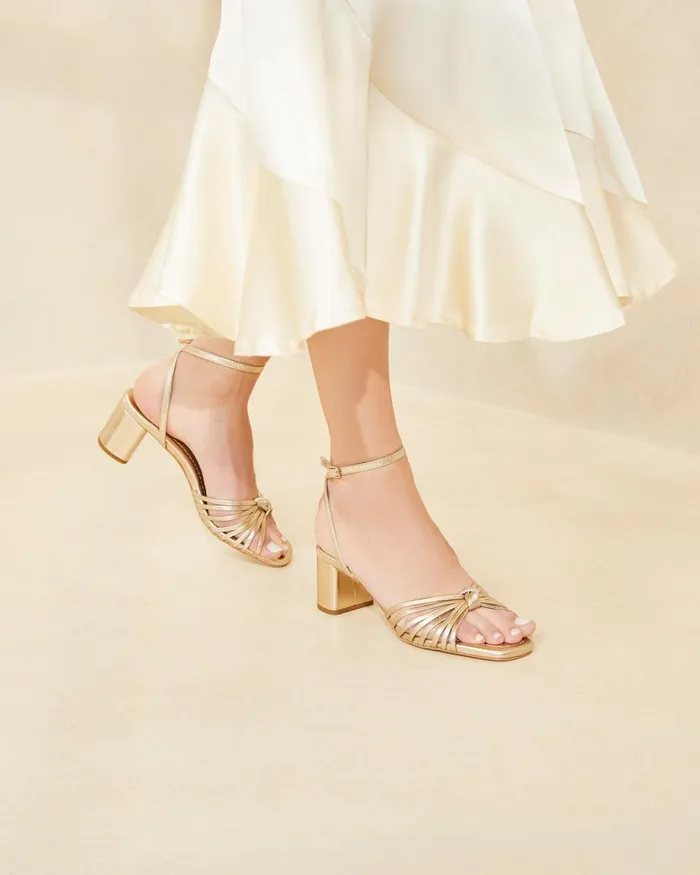 Women Heeled Sandals Loeffler Randall Olivia Champagne Knot MidHeel Sandal L Heeled Sandals L Footwear Women Heeled Sandals Loeffler Randall Olivia Champagne Knot MidHeel Sandal L Heeled Sandals L Footwear