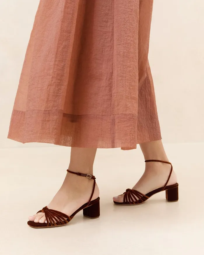 Women Heeled Sandals Loeffler Randall Olivia Sienna Knot MidHeel Sandal Women Heeled Sandals Loeffler Randall Olivia Sienna Knot MidHeel Sandal
