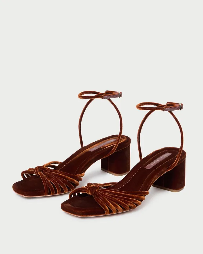 Women Heeled Sandals Loeffler Randall Olivia Sienna Knot MidHeel Sandal Women Heeled Sandals Loeffler Randall Olivia Sienna Knot MidHeel Sandal