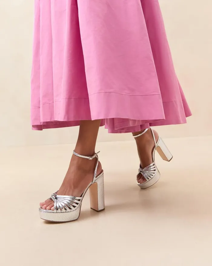 Women Heeled Sandals Loeffler Randall Rivka Silver Knot Platform Sandal L Heeled Sandals L Handbags Women Heeled Sandals Loeffler Randall Rivka Silver Knot Platform Sandal L Heeled Sandals L Handbags