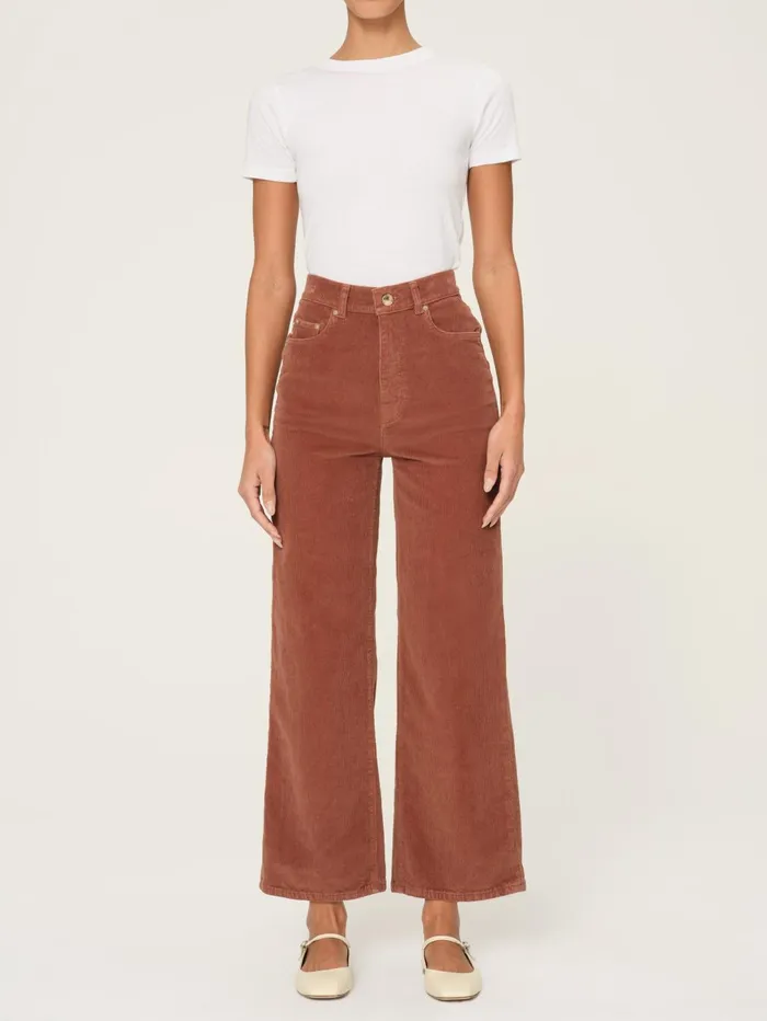 Women Hepburn Wide Leg High Rise Ankle DL1961 Wide