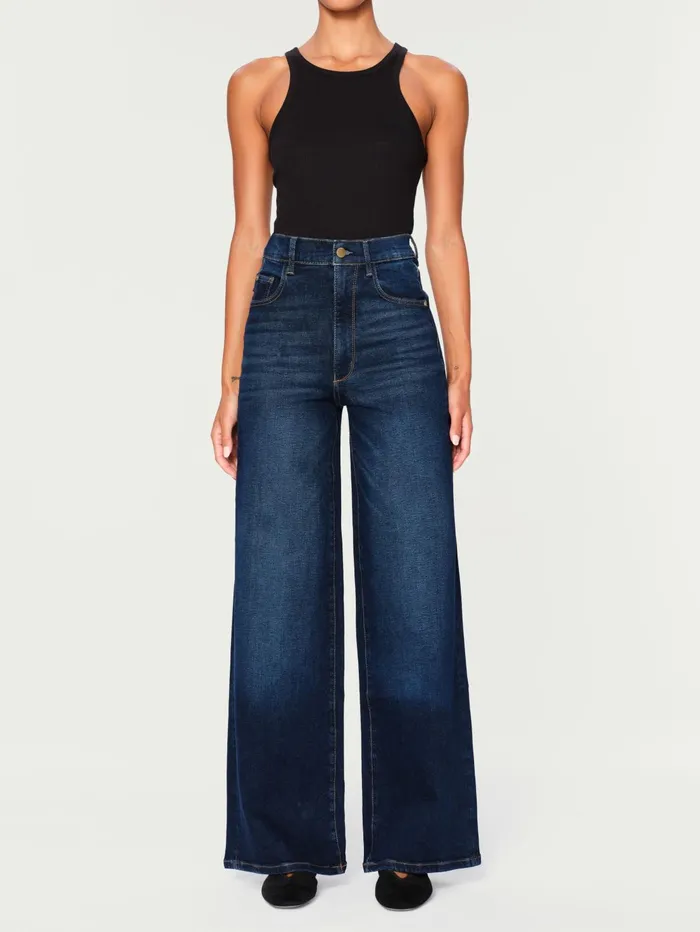 Women Hepburn Wide Leg High Rise Vintage 32034 Jeans DL1961 Wide