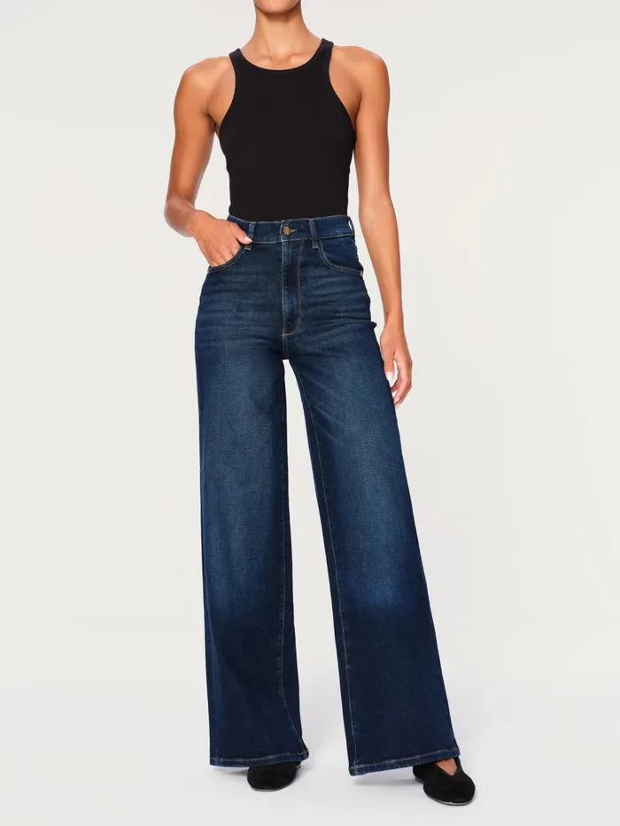 Women Hepburn Wide Leg High Rise Vintage 32034 Jeans DL1961 Wide