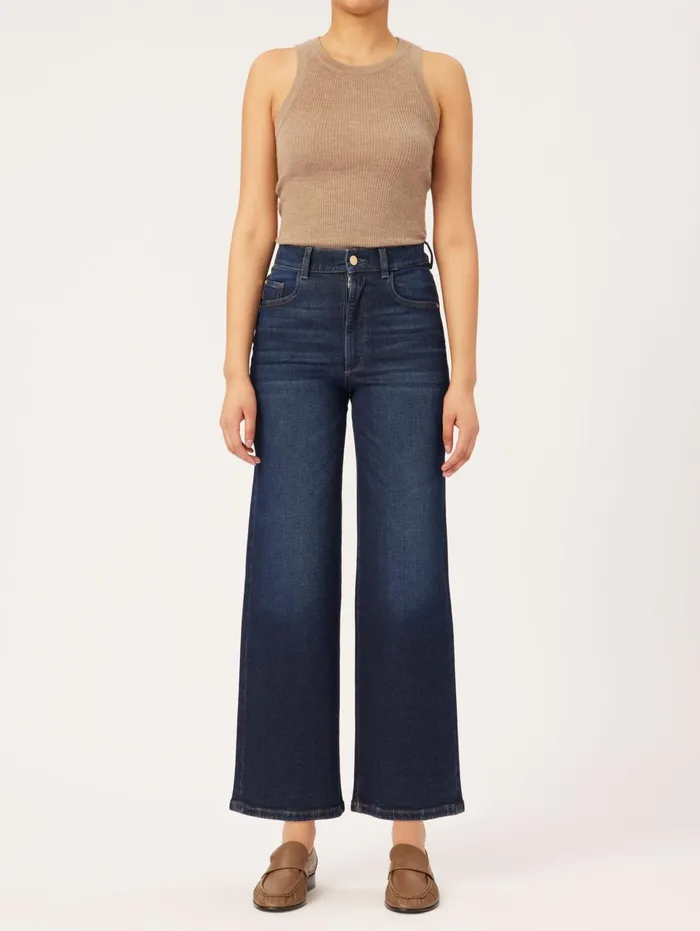 Women Hepburn Wide Leg High Rise Vintage Jeans DL1961 Wide