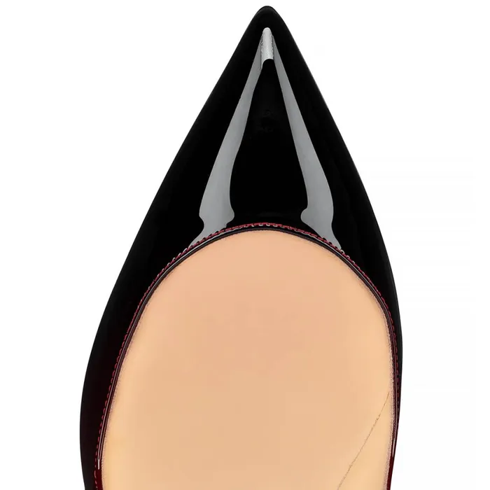 Women Hot Chick 100 Mm Pumps 8211 Dgrad Patent Calf 8211 Black Blackred Christian Louboutin Pumps