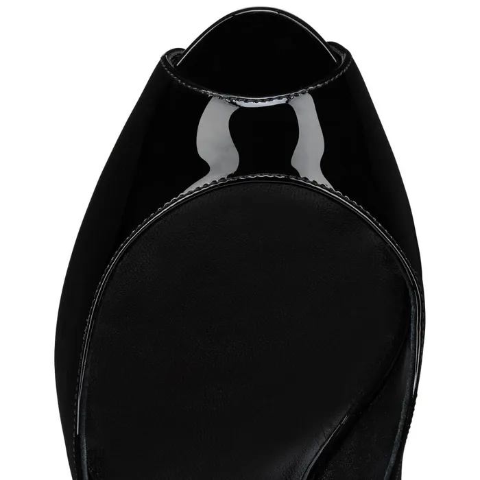Women Hot Chick Alta 120 Mm Pumps 8211 Patent Leather 8211 Black Black Christian Louboutin Pumps