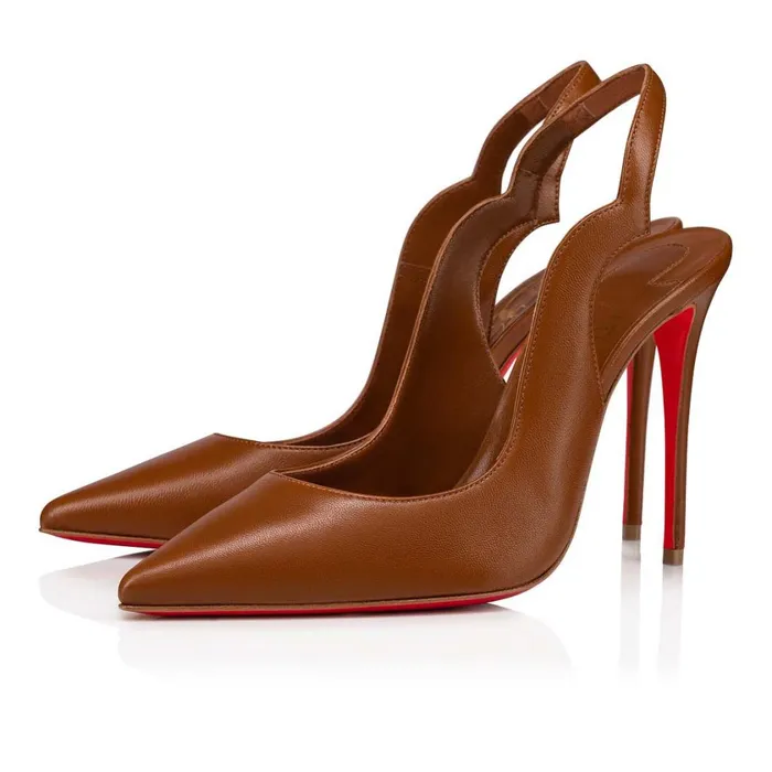 Women Hot Chick Sling 100 Mm Pumps 8211 Nappa Leather 8211 Nude 5 Nude Christian Louboutin Pumps Women Hot Chick Sling 100 Mm Pumps 8211 Nappa Leather 8211 Nude 5 Nude Christian Louboutin Pumps