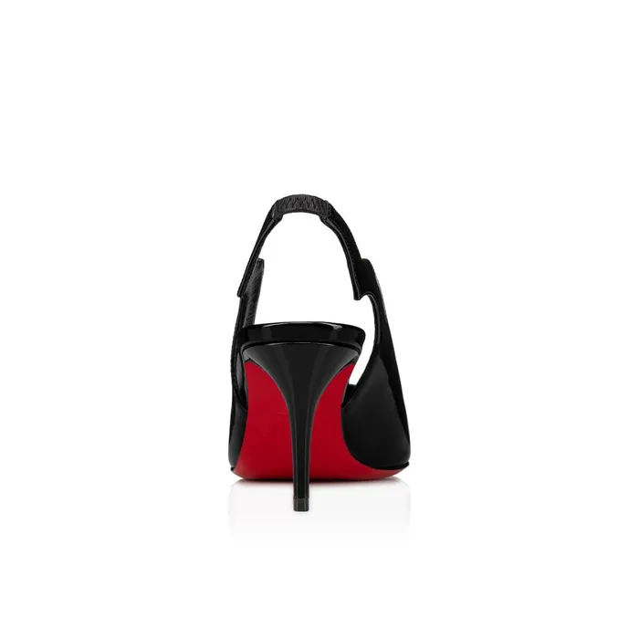 Women Hot Chick Sling 70 Mm Pumps 8211 Patent Leather 8211 Black Black Christian Louboutin Pumps
