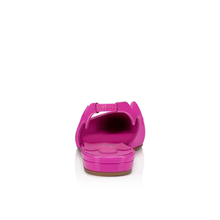 Women Hot Chickita Sling Ballerinas 8211 Patent Leather 8211 Bolerose Pink Christian Louboutin Flats