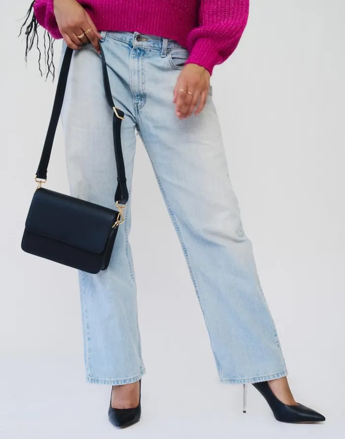 Women Hyer Goods Luxe Cube Bag Jet Black Madewell Bags