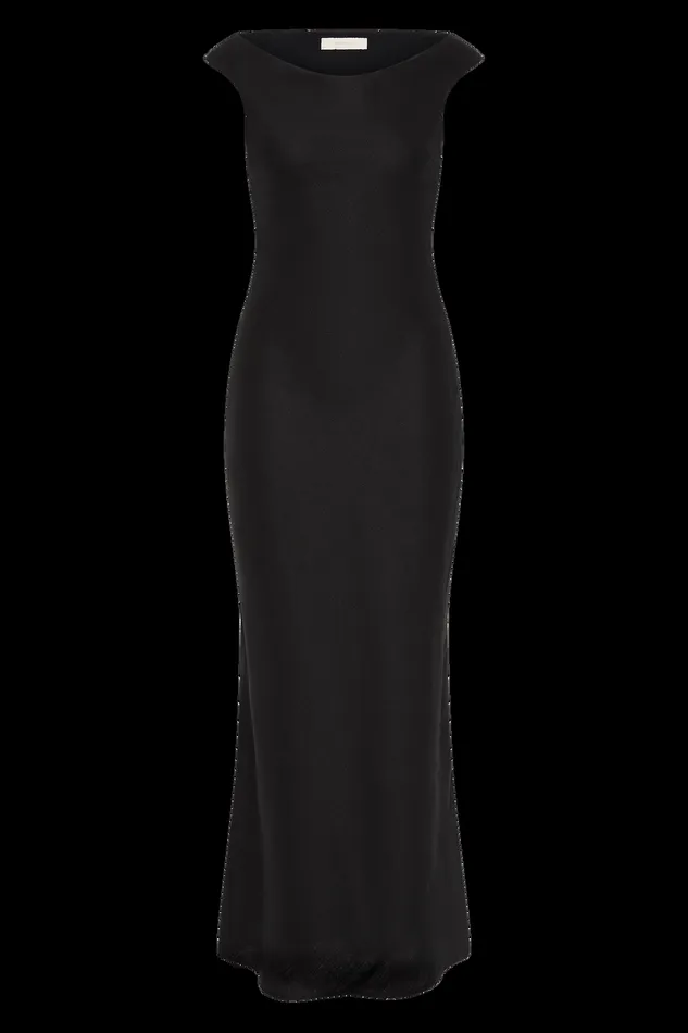 Women Ilride Midi Dress Black Faithfull The Brand Dresses Women Ilride Midi Dress Black Faithfull The Brand Dresses