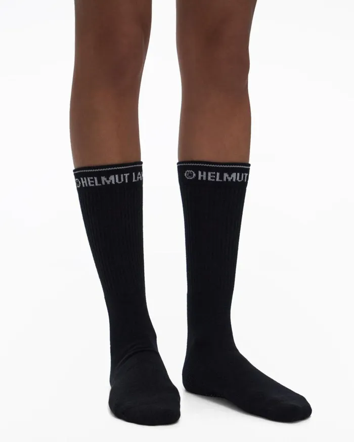 Women Impress Socks Black Helmut Lang Socks