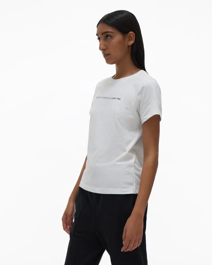 Women Impress Tee Chalk White Helmut Lang TShirts and Sweatshirts