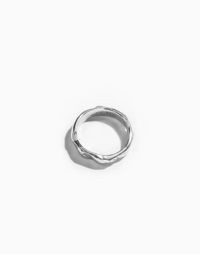 Women Iris 1956 Jewelry Flow Band Ring Silver Madewell Jewelry