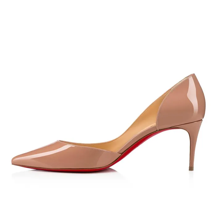 Women Iriza 70 Mm Pumps 8211 Patent Calf 8211 Nude Nude Christian Louboutin Pumps