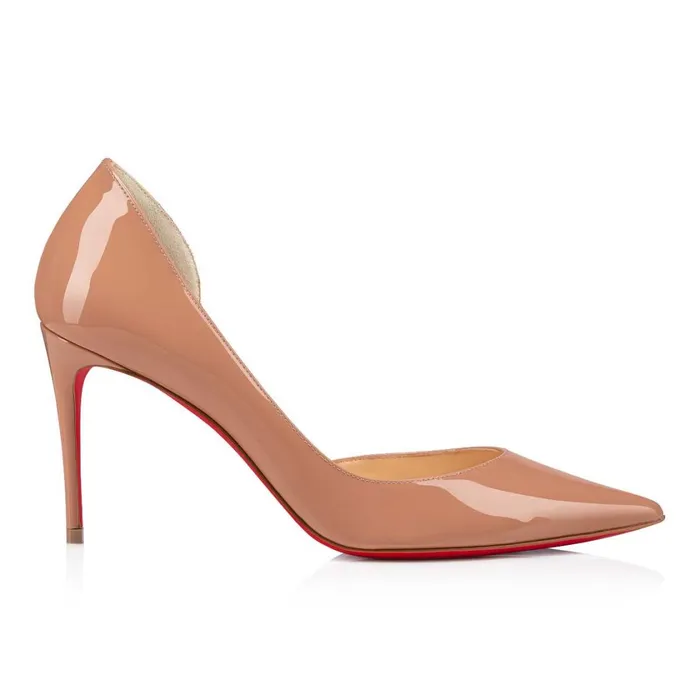 Women Iriza 85 Mm Pumps 8211 Patent Calf Leather 8211 Nude Nude Christian Louboutin Pumps