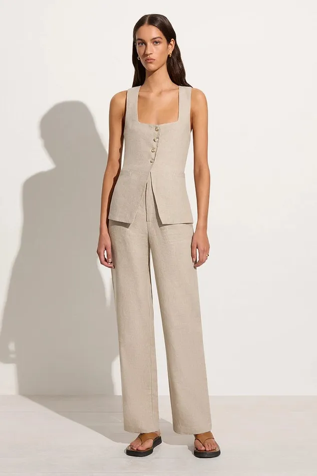 Women Isotta Pant Natural Faithfull The Brand Pants