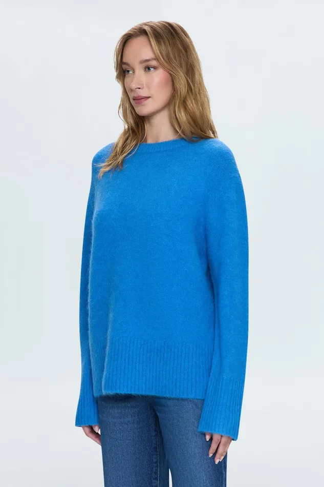 Women Ivy Sweater 8211 Azul Pistola Denim Sweaters and Knits