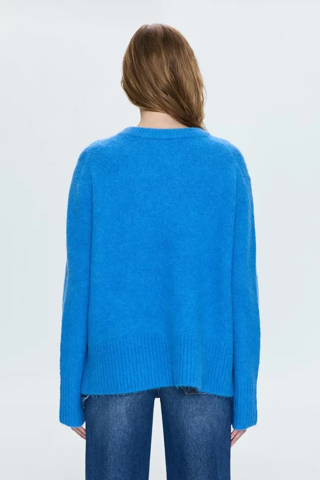 Women Ivy Sweater 8211 Azul Pistola Denim Sweaters and Knits