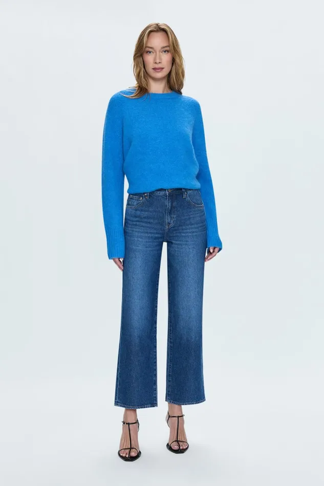 Women Ivy Sweater 8211 Azul Pistola Denim Sweaters and Knits