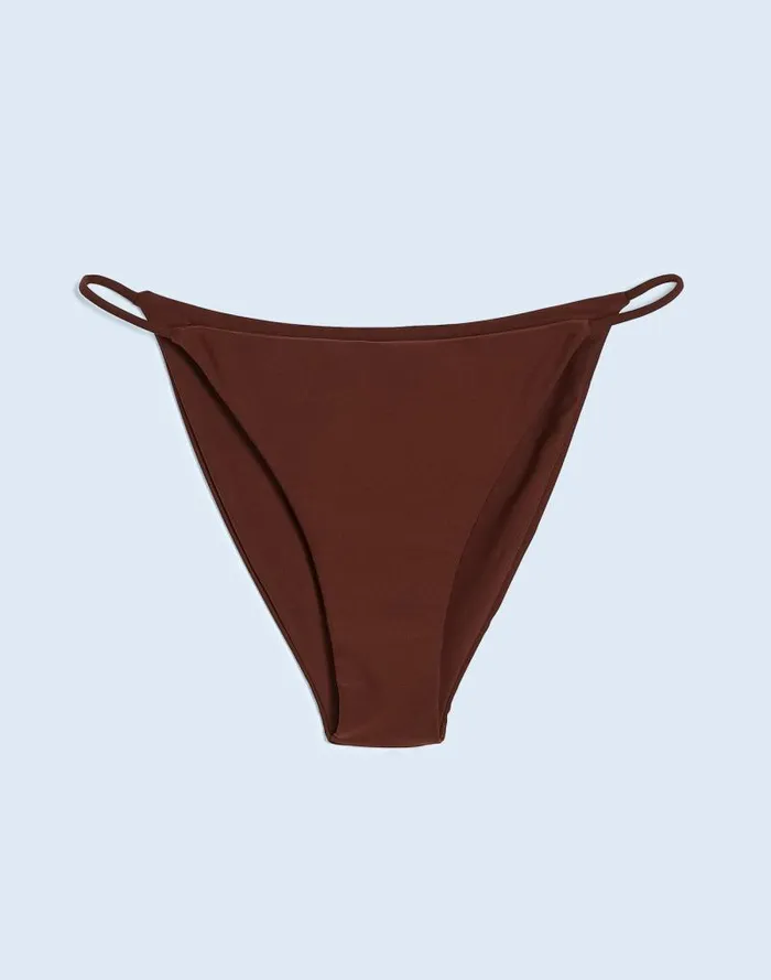 Women Jade Swim Bare Minimum Bikini Bottom Mocha Madewell Swim