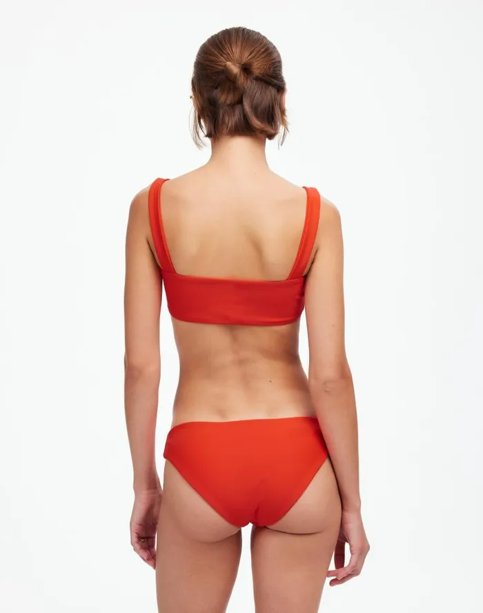 Women Jade Swim Coast Bikini Top Persimmon Madewell Swim