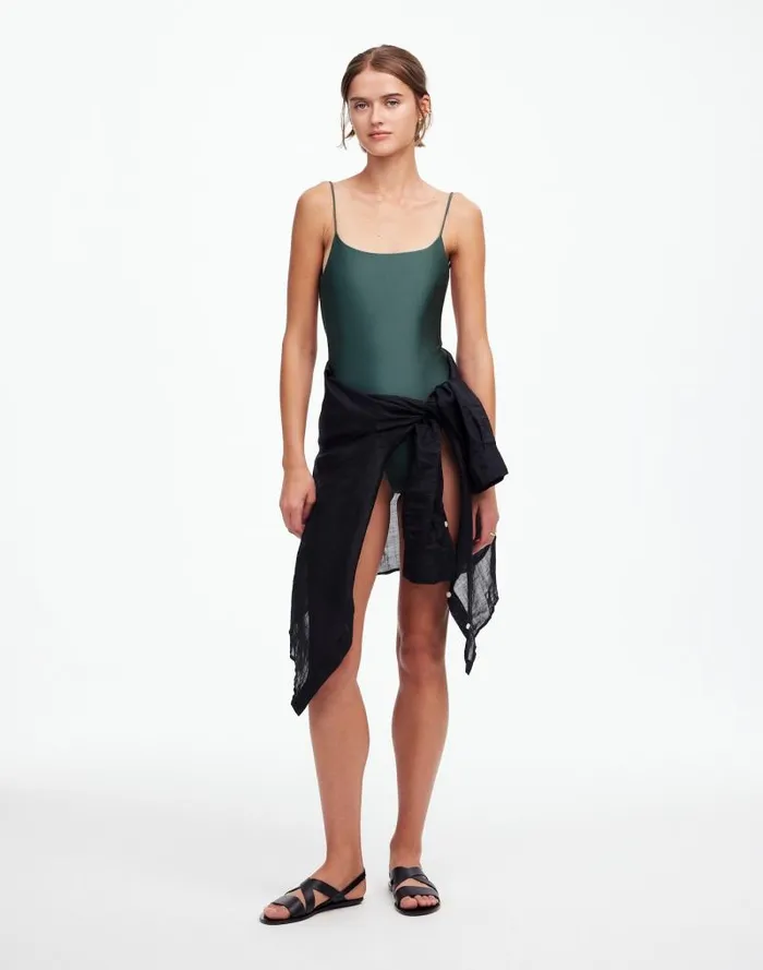 Women Jade Swim Trophy OnePiece Swimsuit Hunter Sheen Madewell Swim