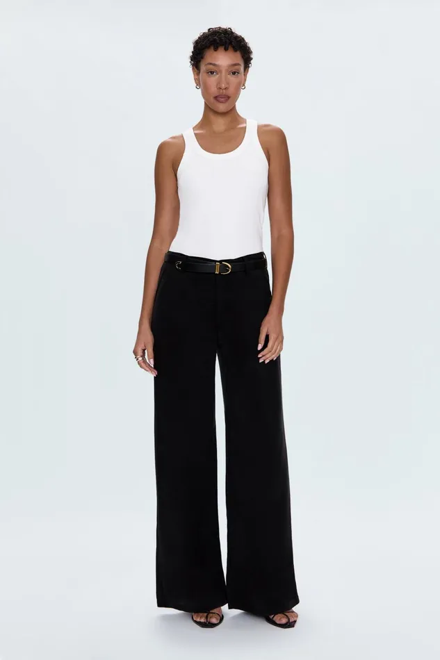 Women Jadyn Low Slung Palazzo Pistola Denim Pants
