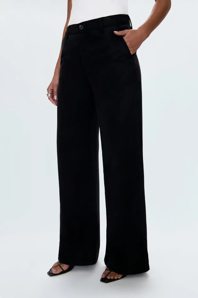 Women Jadyn Low Slung Palazzo Pistola Denim Pants